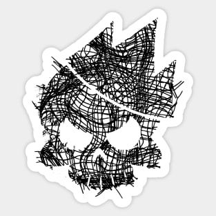 Party in Peril Fabric Skull Sticker